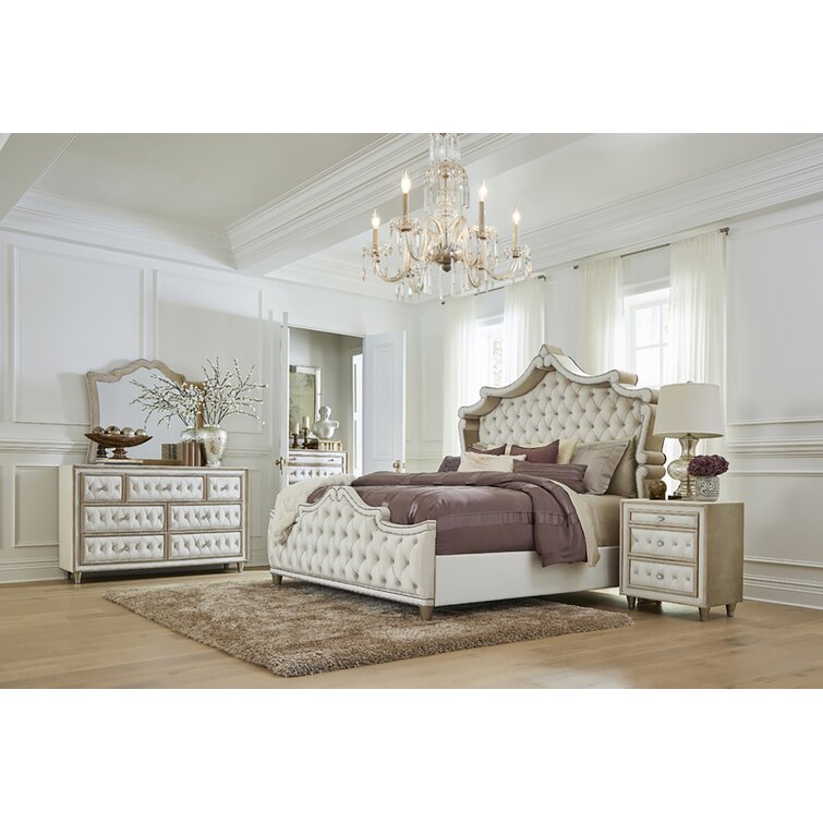 Willa Arlo Interiors Malachi Upholstered Standard Configurable Bedroom ...